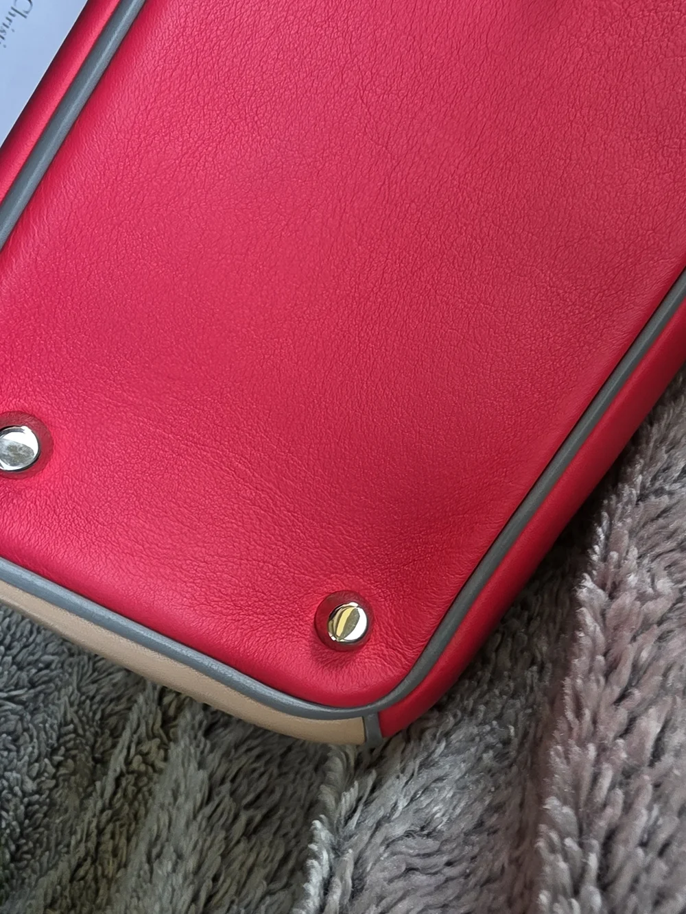 Dior Pink and Beige Leather Top-Handle Tote